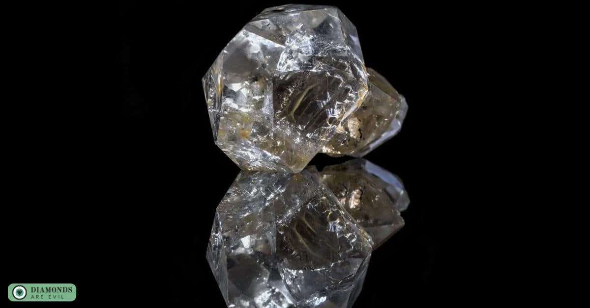 Cracks or chips in the diamond