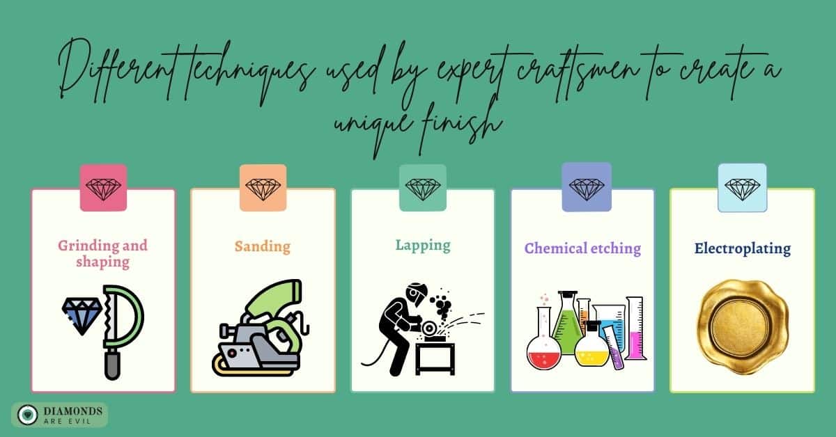 Different techniques used by expert craftsmen to create a unique finish