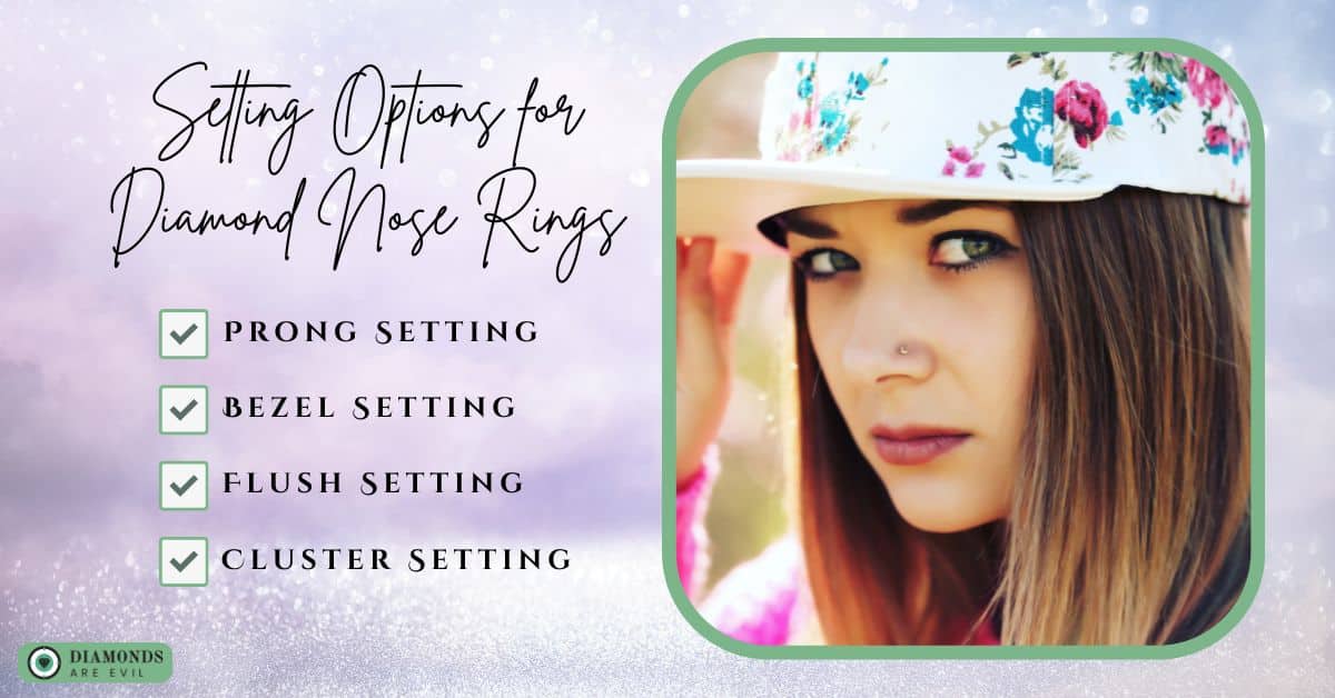 Setting Options for Diamond Nose Rings