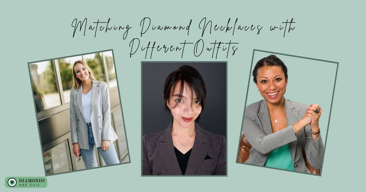 Matching Diamond Necklaces with Different Outfits