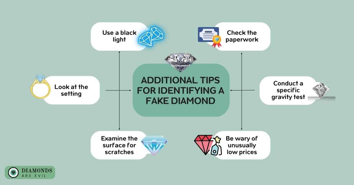 Additional Tips for Identifying a Fake Diamond