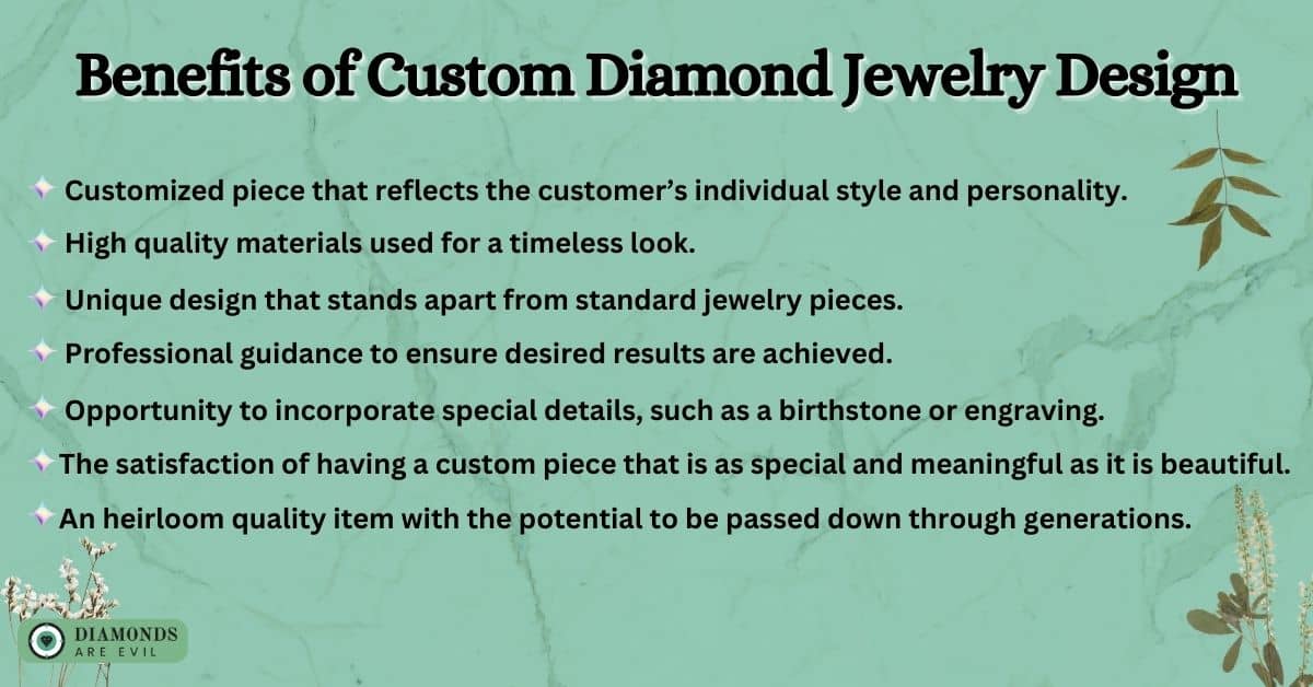 Benefits of Custom Diamond Jewelry Design
