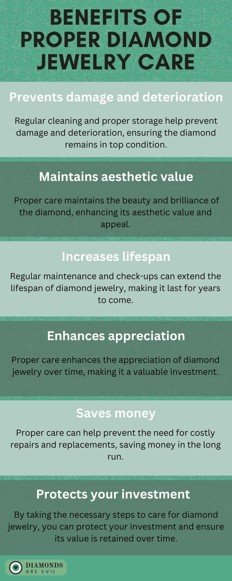 Benefits of Proper Diamond Jewelry Care