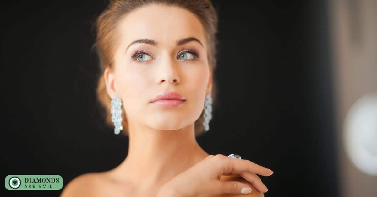 Diamond Statement Chandelier Earrings