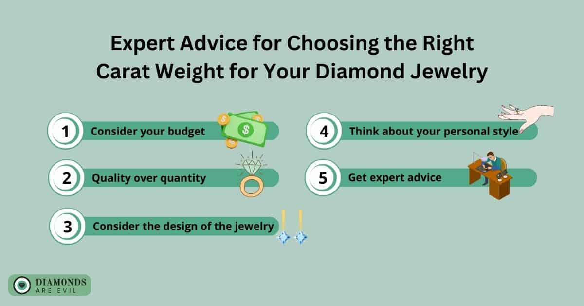Expert Advice for Choosing the Right Carat Weight for Your Diamond Jewelry