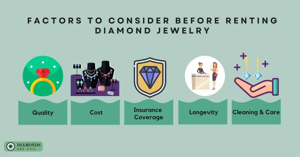 Factors to Consider Before Renting Diamond Jewelry