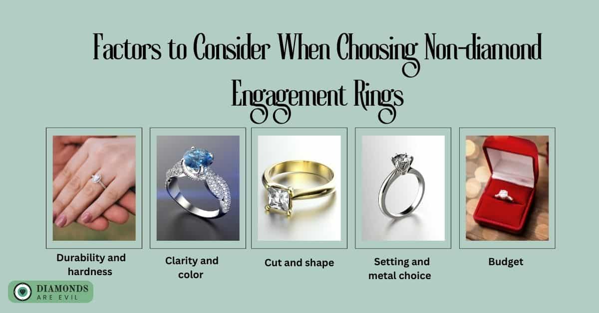 Factors to Consider When Choosing Non-diamond Engagement Rings