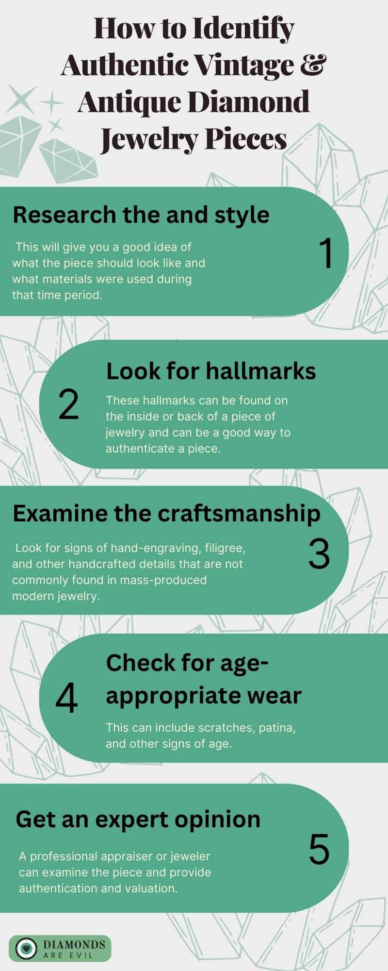 How to Identify Authentic Vintage & Antique Diamond Jewelry Pieces