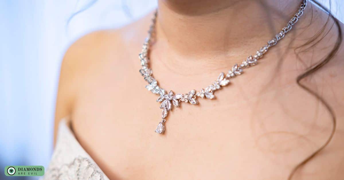 Modern Diamond Tennis Necklace