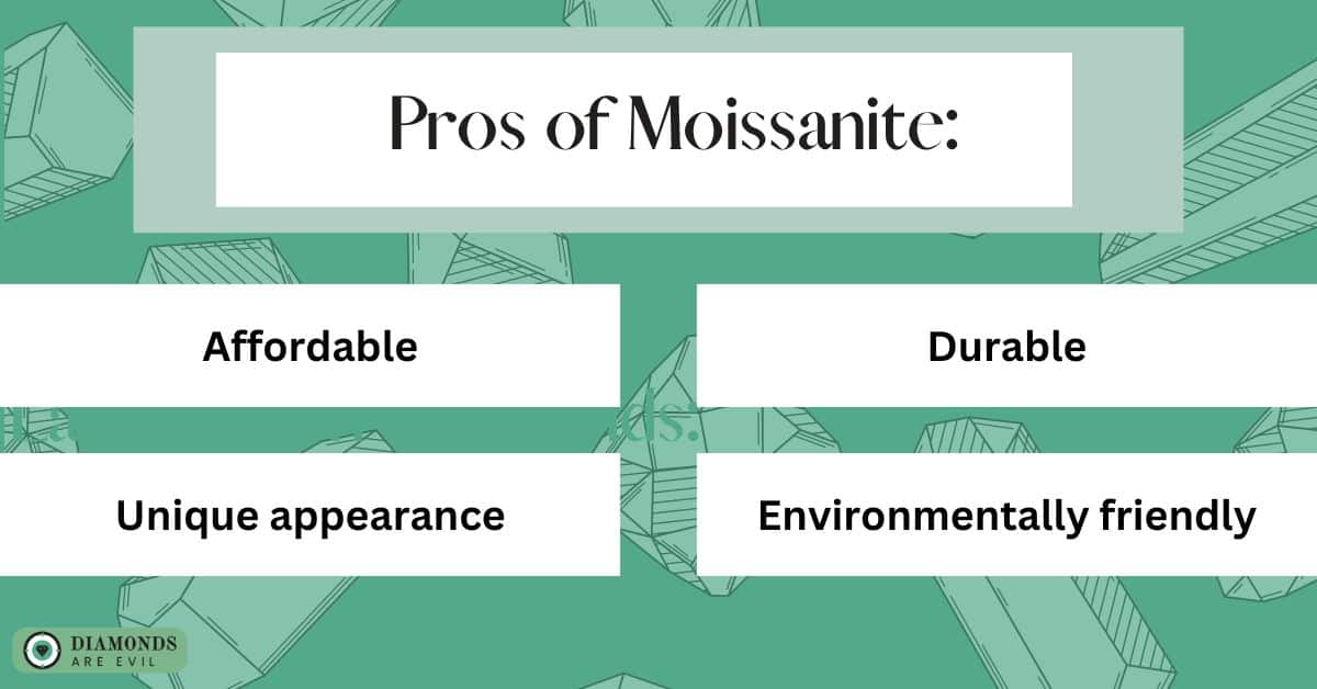 Pros of Moissanite