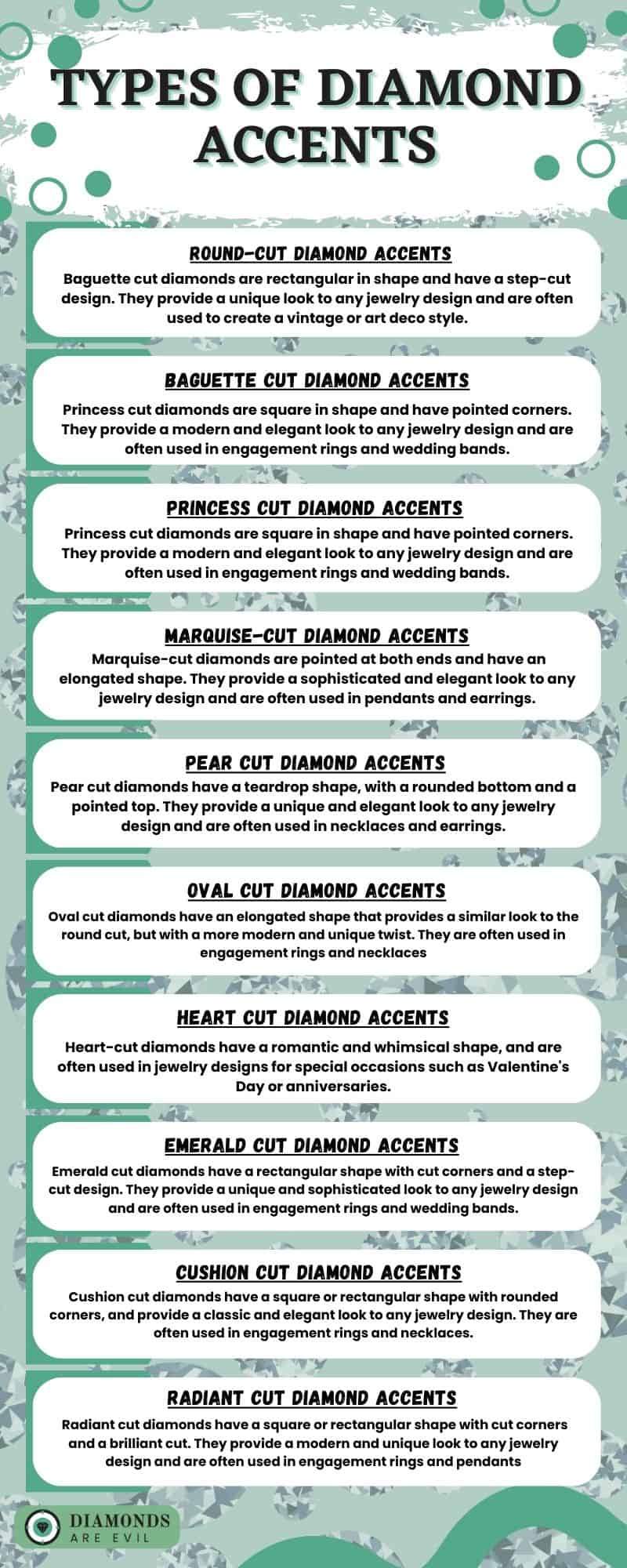 Types of Diamond Accents