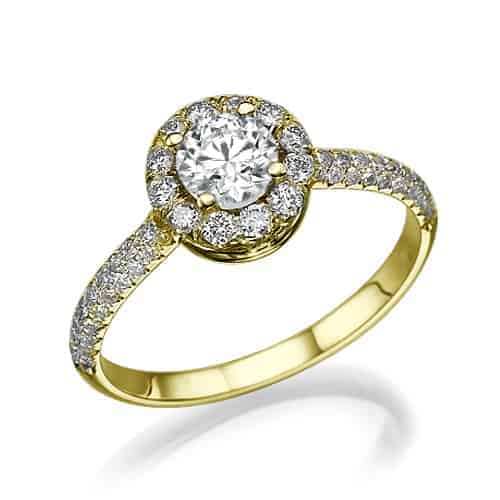"Cameron" - Yellow Gold Lab Grown Diamond Engagement Ring 1.01ct. - main
