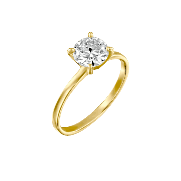 "Anna" - Yellow Gold Lab Grown Diamond Engagement Ring 0.51ct. - main