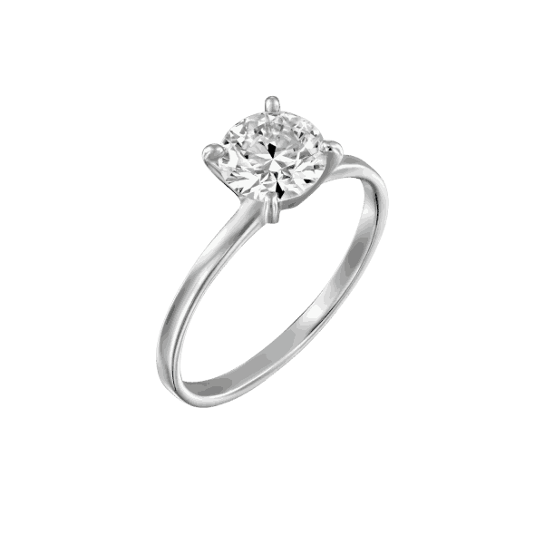 "Anna" - White Gold Solitaire Lab Grown Diamond Engagement Ring 0.51ct. - main