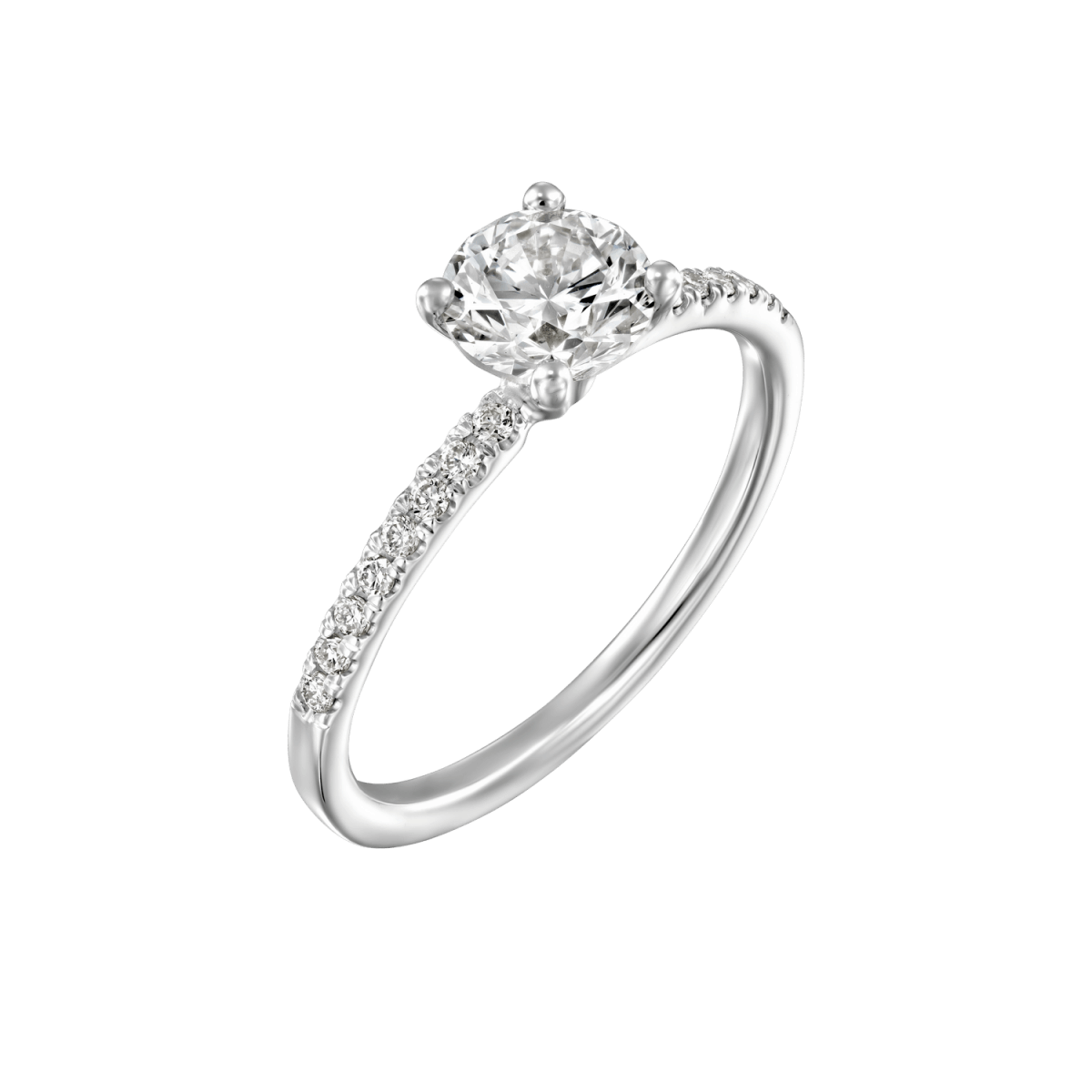 "Carol" - White Gold Lab Grown Diamond Engagement Ring 0.70ct. - main