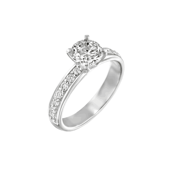 "Lauren" - White Gold Lab Grown Diamond Engagement Ring 1.71ct. - main