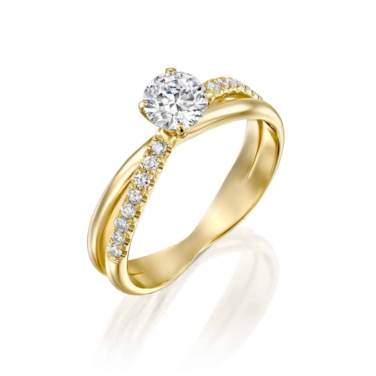 Monique Lhuillier Bliss Diamond Engagement Ring 1-3/8 ct tw Emerald &  Round-cut 18K White Gold | Kay