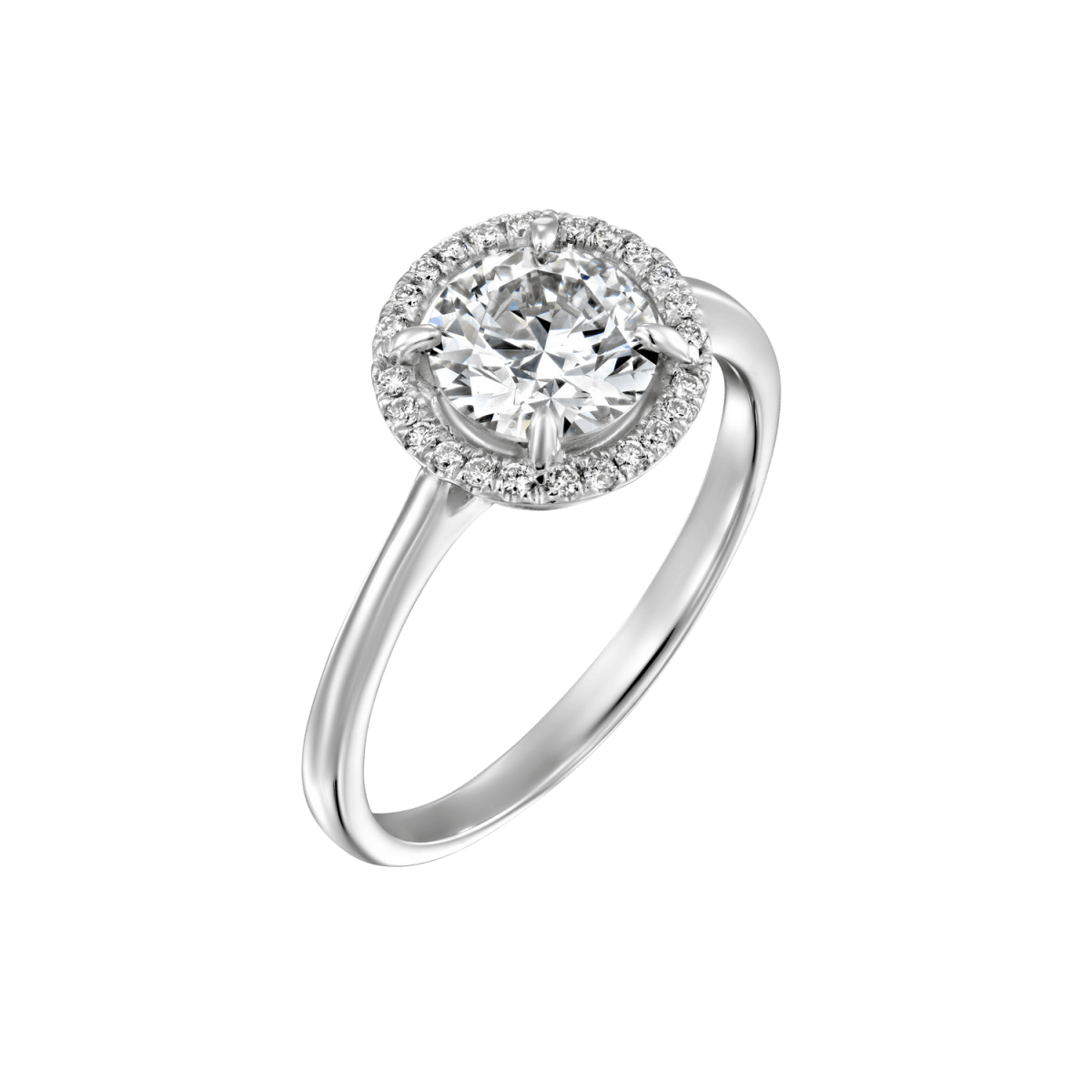 "Lisa" - White Gold Lab Grown Diamond Engagement Ring 1.01ct. - main