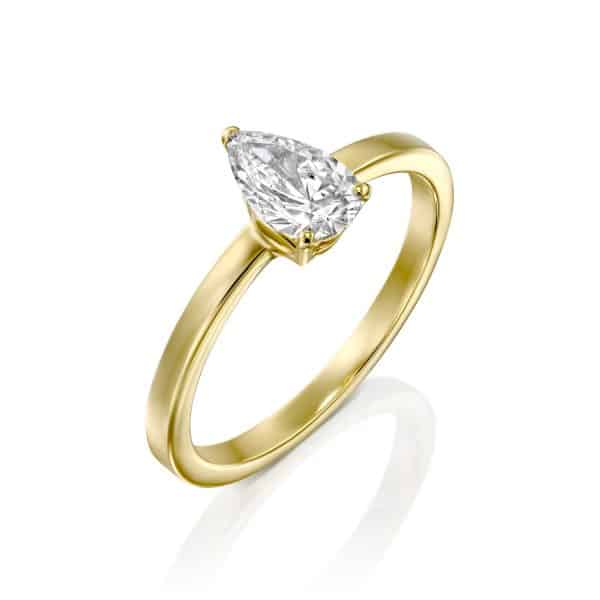 Brittney - Yellow Gold Lab Grown Diamond Engagement Ring 0.60ct. - main