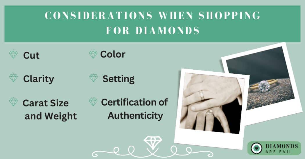 Considerations When Shopping for Diamonds