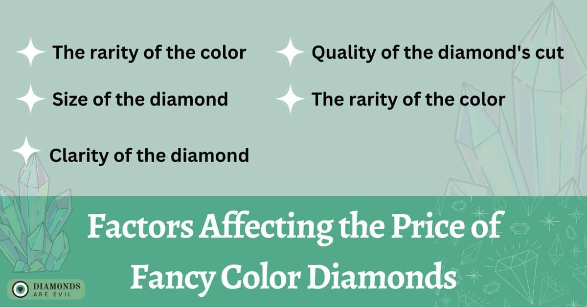 Factors Affecting the Price of Fancy Color Diamonds