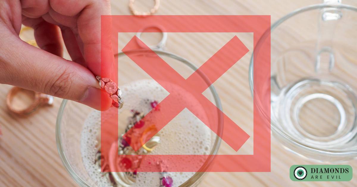 What Not to Do When Cleaning Diamond Jewelry: