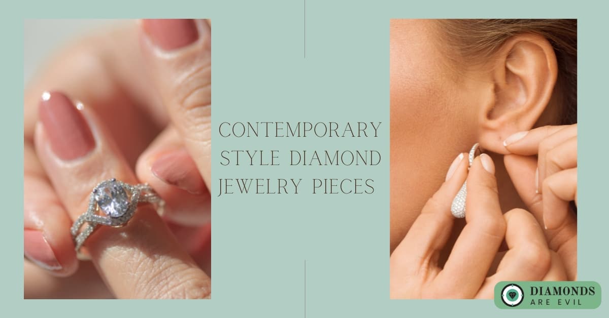 Contemporary Style Diamond Jewelry Pieces