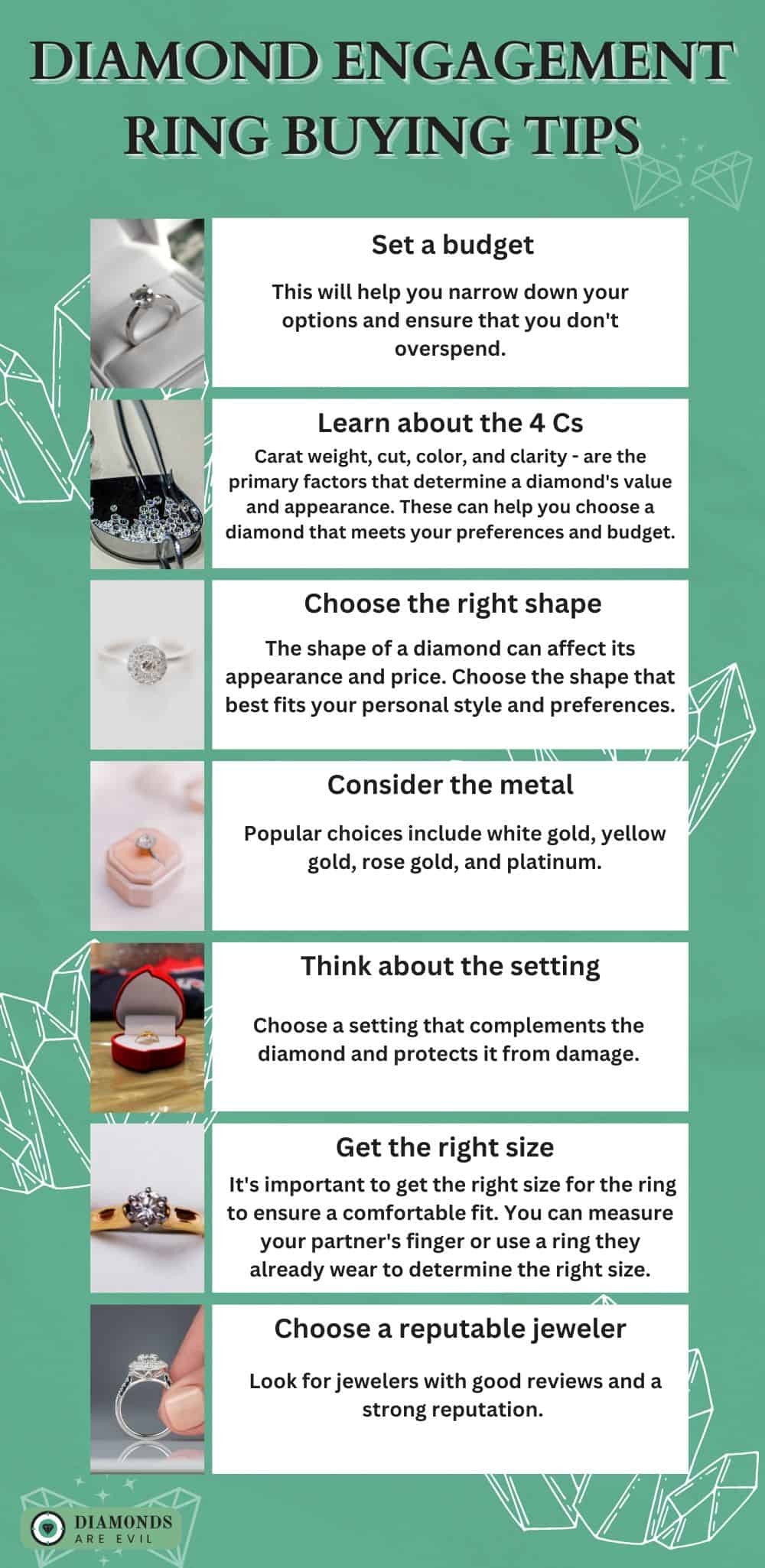 Diamond Engagement Ring Buying Tips