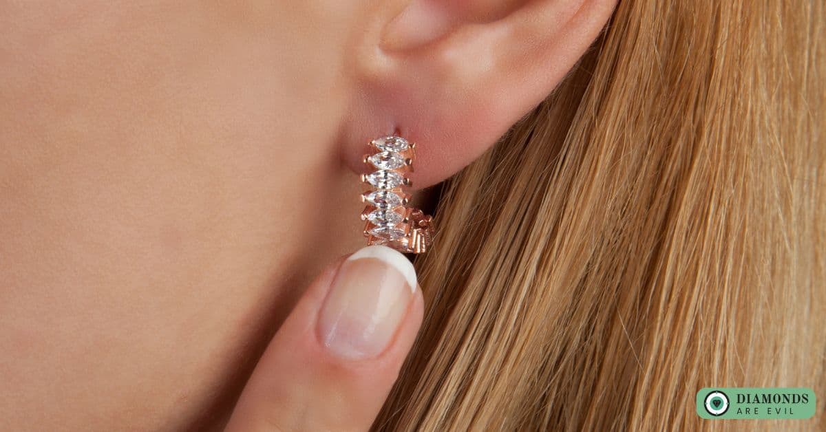 Diamond Hoop Earrings
