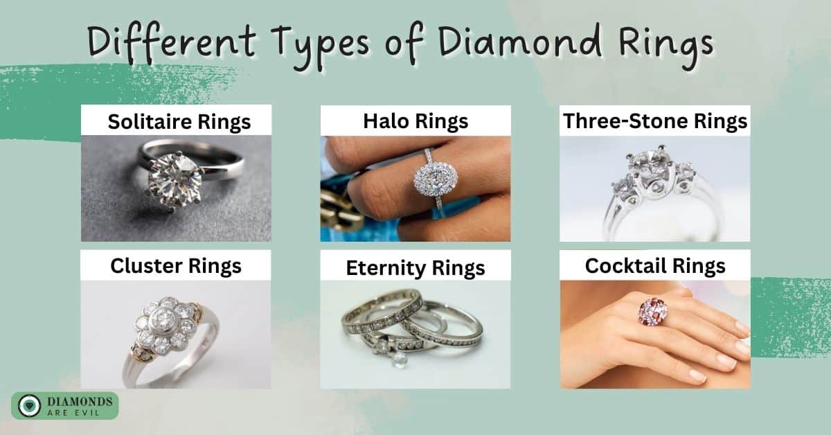 Different types of diamond rings