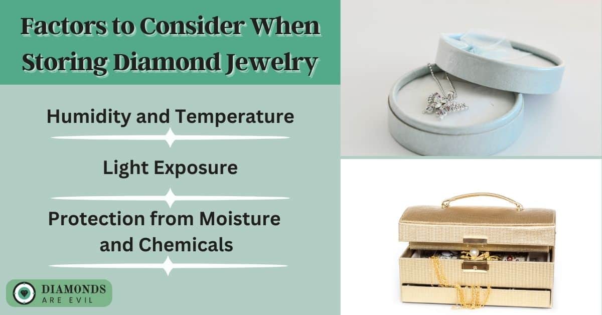 Factors to Consider When Storing Diamond Jewelry