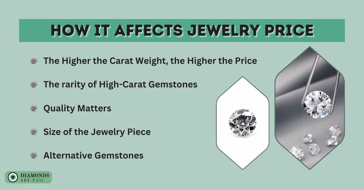 How it Affects Jewelry Price-Carat (Weight)