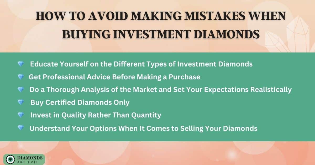 How to Avoid Making Mistakes when Buying Investment Diamonds