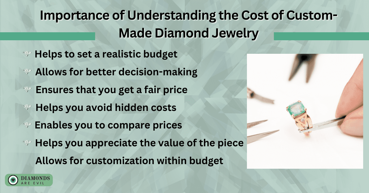 Importance of Understanding the Cost of Custom-Made Diamond Jewelry