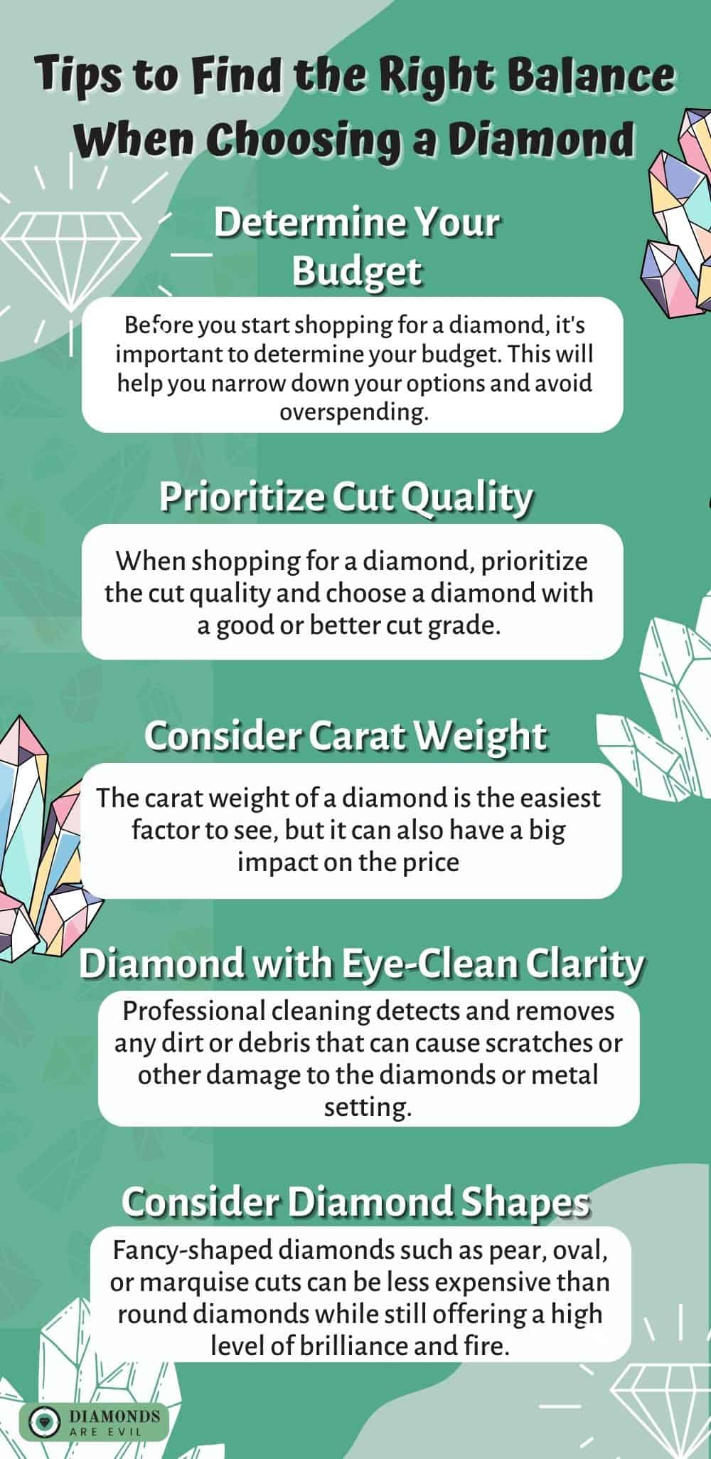 Tips to Find the Right Balance When Choosing a Diamond