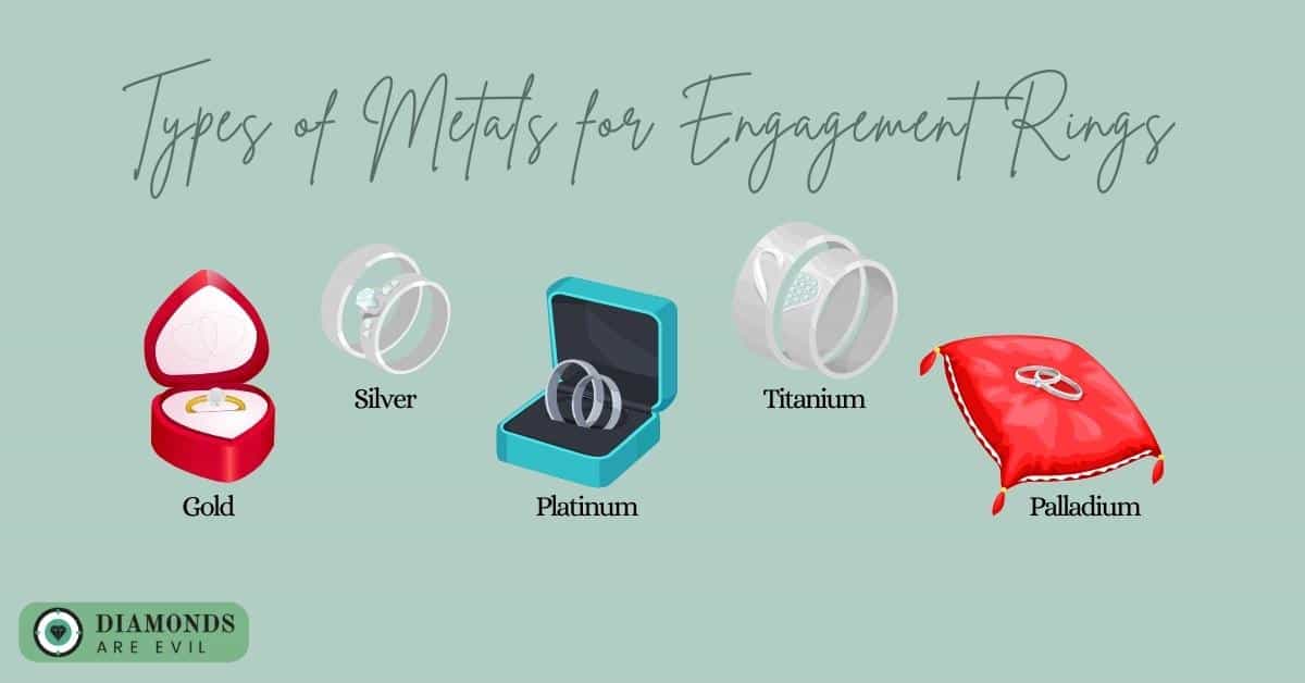 Types of Metals for Engagement Rings