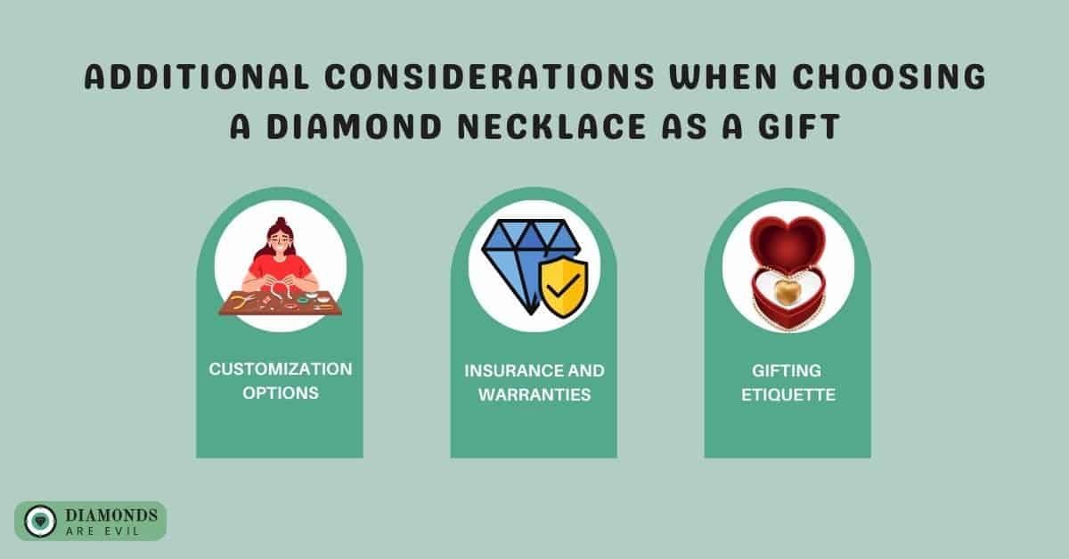 Additional Considerations When Choosing a Diamond Necklace as a Gift