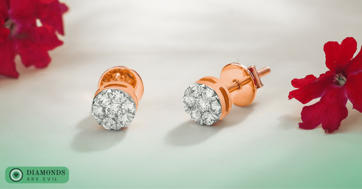 2ct. tw. Solitaire 14k Gold Studs | Lab Grown Diamonds – Lightbox Jewelry