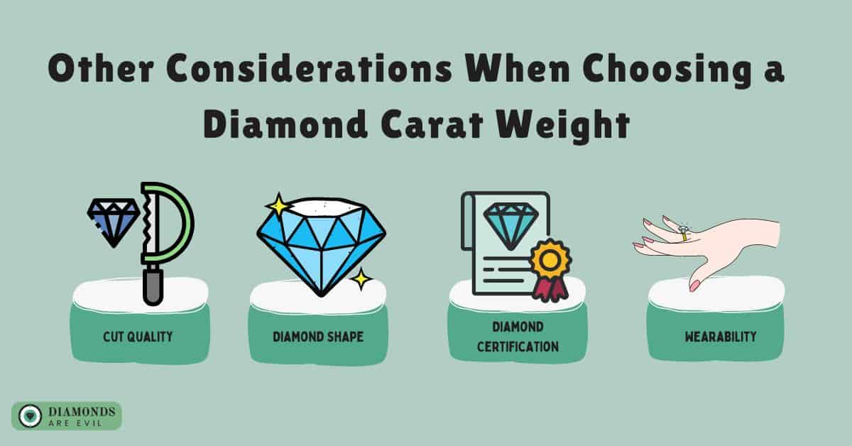 Other Considerations When Choosing a Diamond Carat Weight
