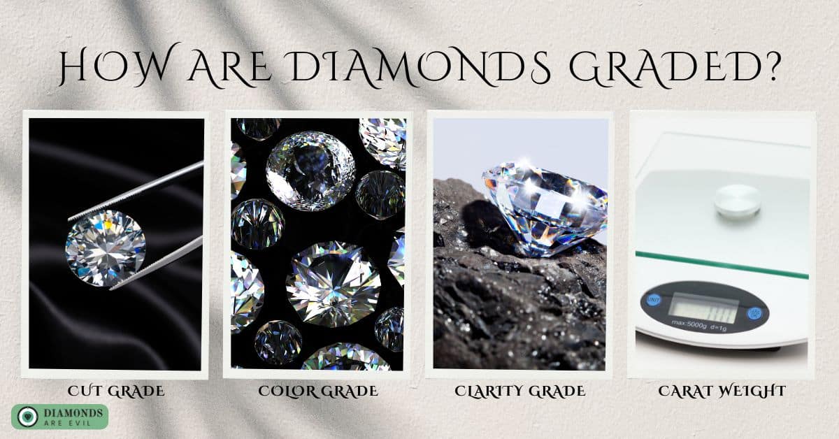 How are diamonds graded?