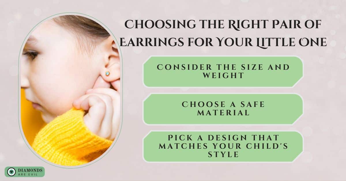 Choosing the Right Pair of Earrings for Your Little One