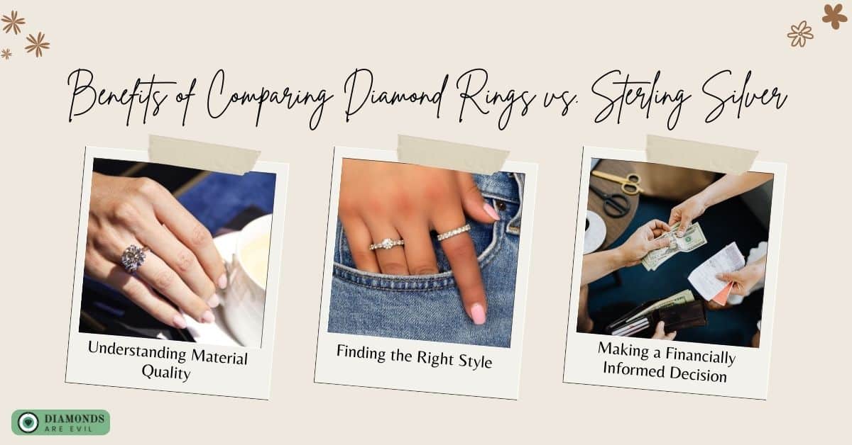 Benefits of Comparing Diamond Rings vs. Sterling Silver