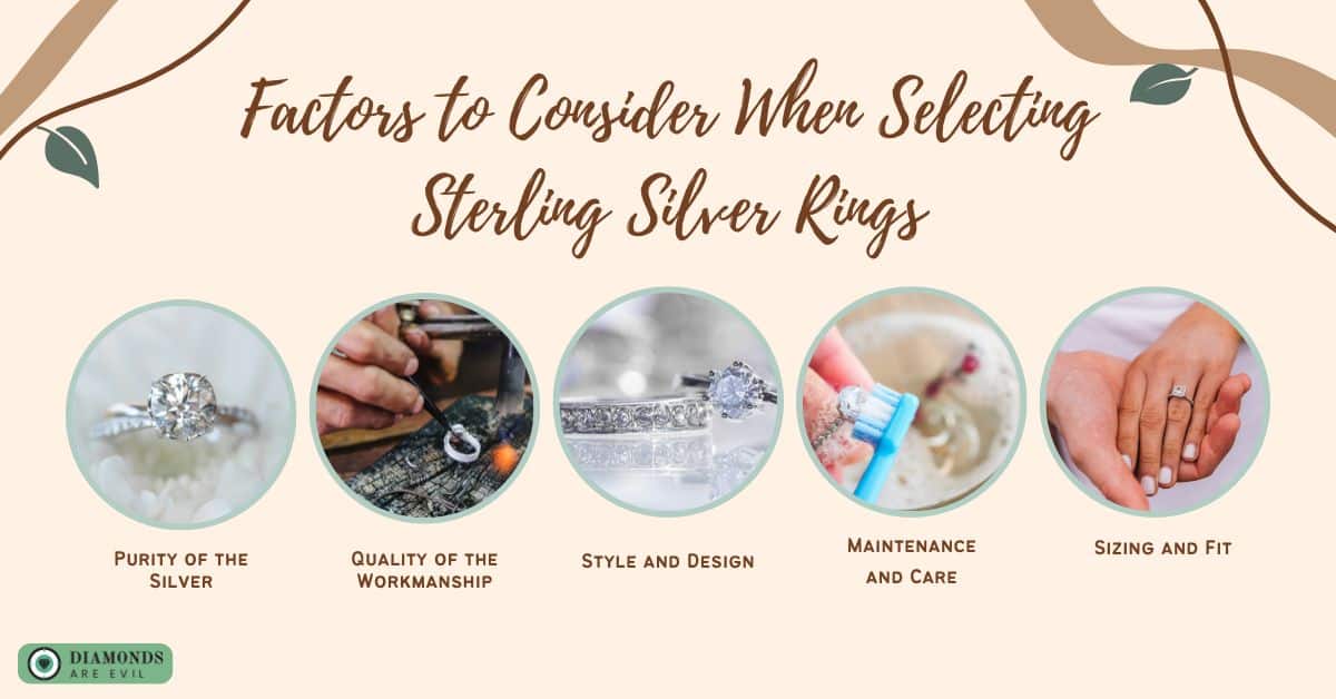 Factors to Consider When Selecting Sterling Silver Rings