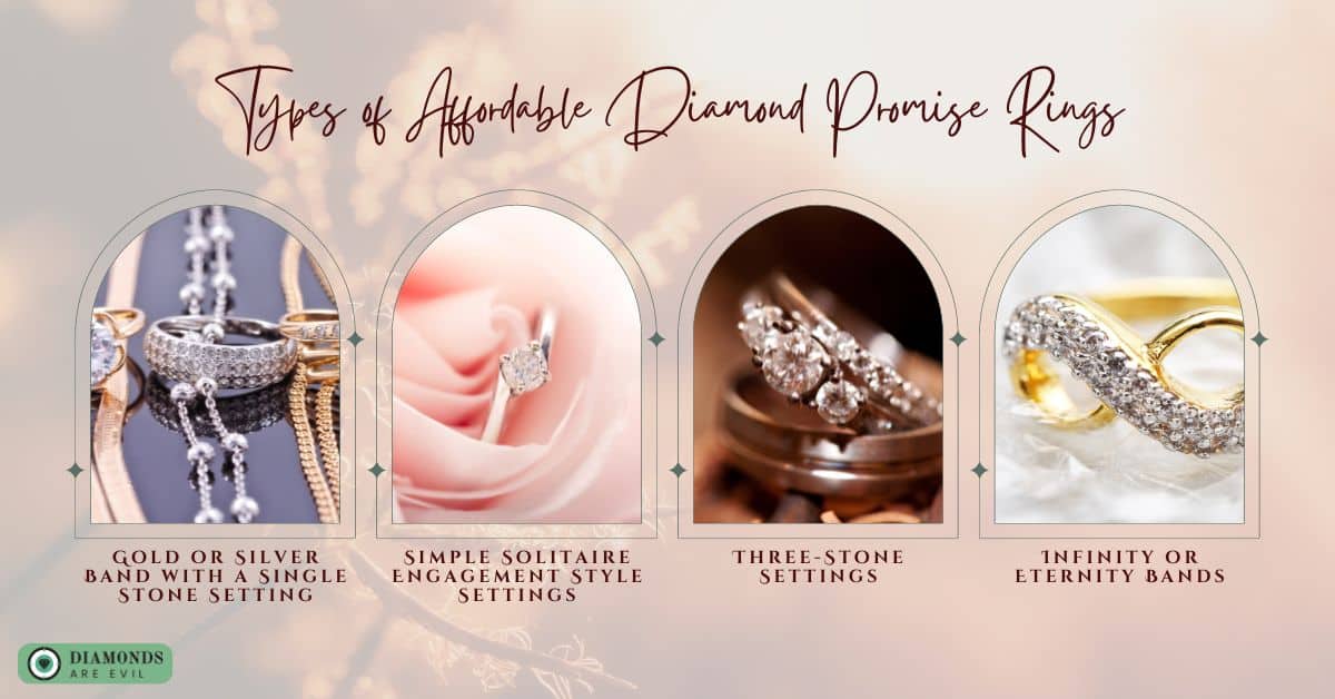 Types of Affordable Diamond Promise Rings