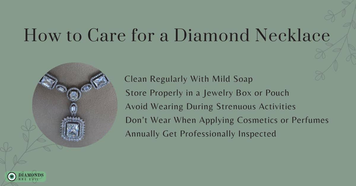 How to Care for a Diamond Necklace