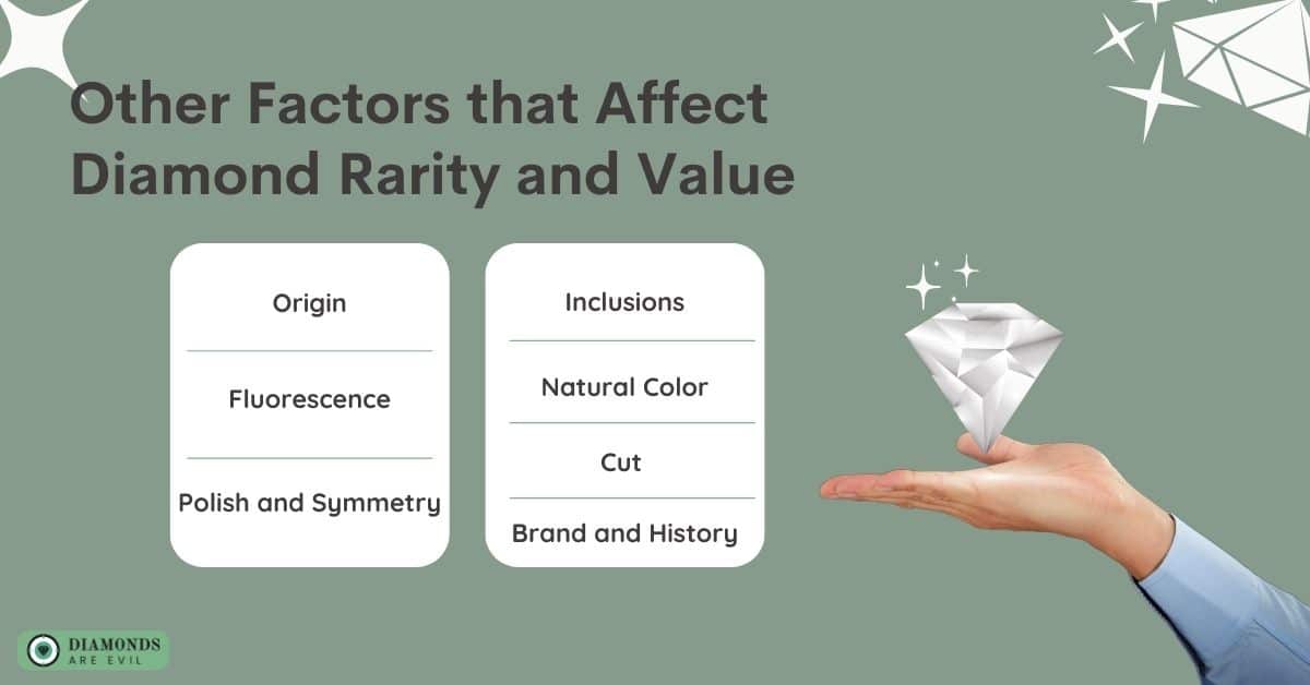 Other Factors that Affect Diamond Rarity and Value