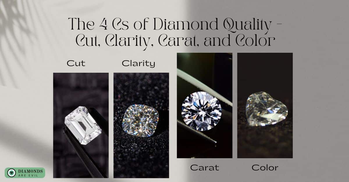 The 4 Cs of Diamond Quality - Cut, Clarity, Carat, and Color