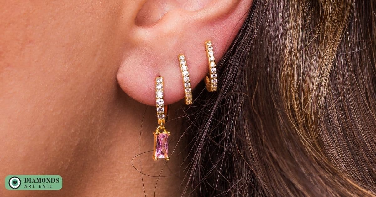 The Elegant Diamond Hoop Earrings