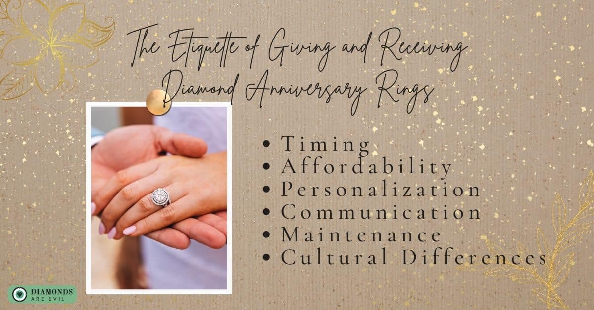 The Etiquette of Giving and Receiving Diamond Anniversary Rings