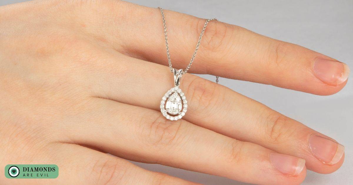 The Exquisite Diamond Halo Necklace